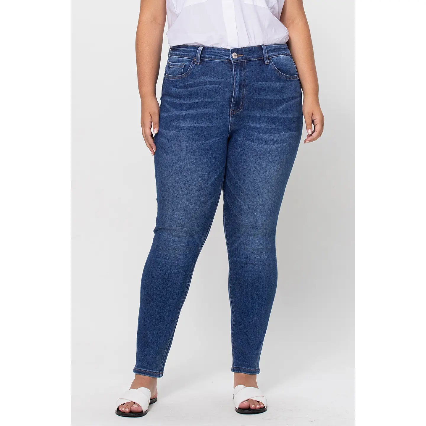 Vervet plus size high rise jeans