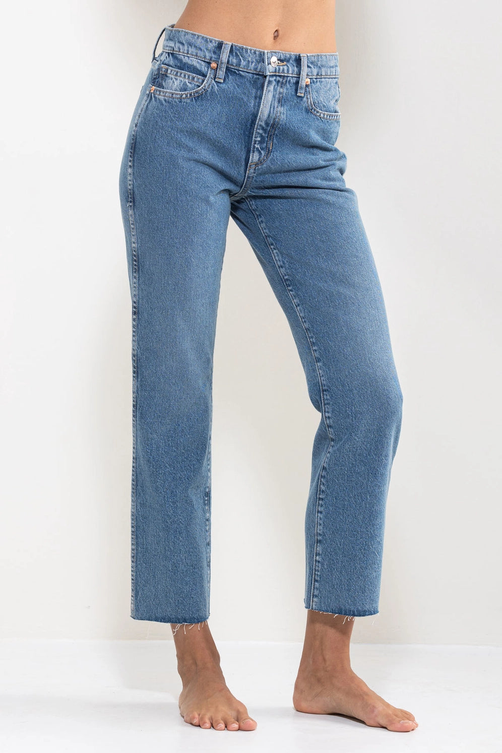 SneakPeek high rise straight jeans