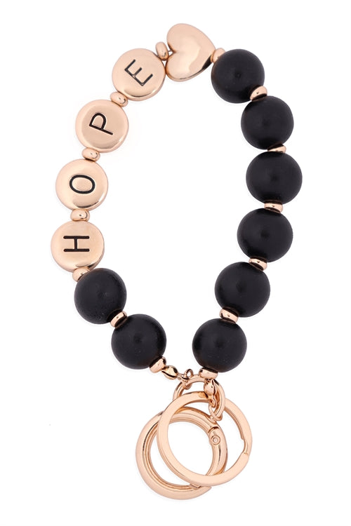 Hope keychain bracelet