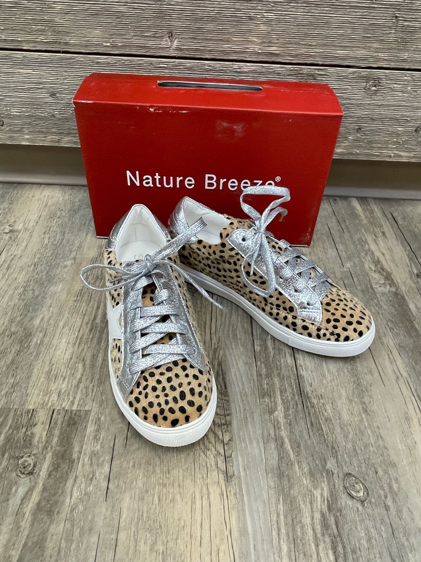 Silver Cheetah sneakers