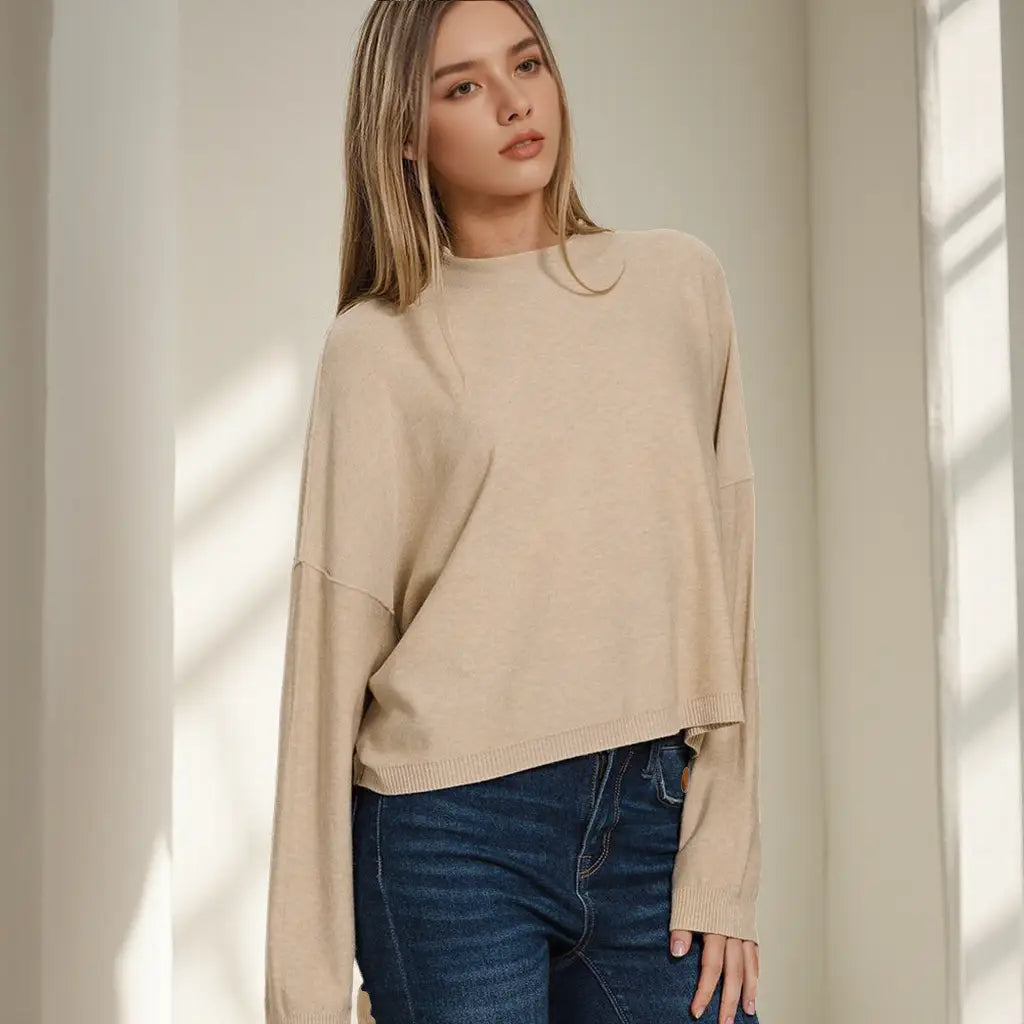Beige soft sweater