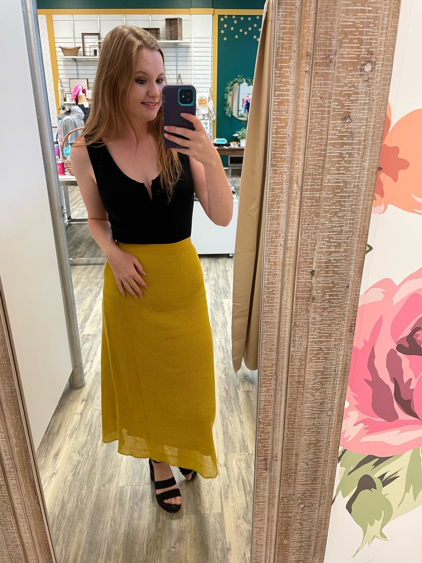 Mustard skirt