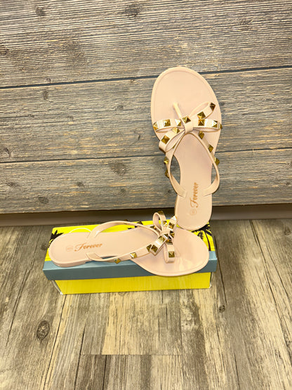 Womens Nude jelly sandals