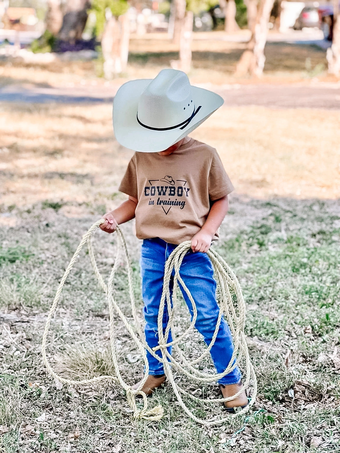 Cowboy in training tee