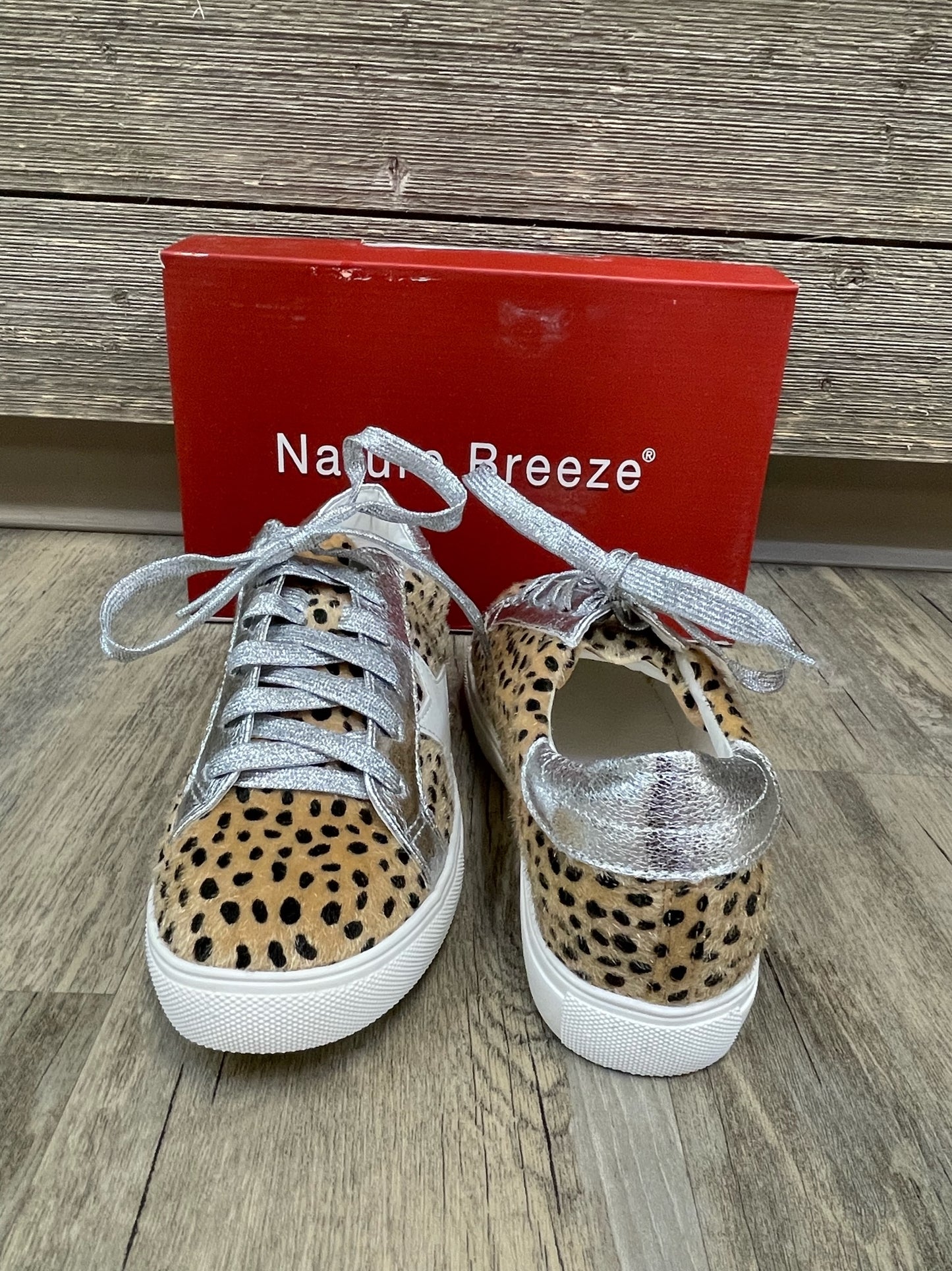 Silver Cheetah sneakers