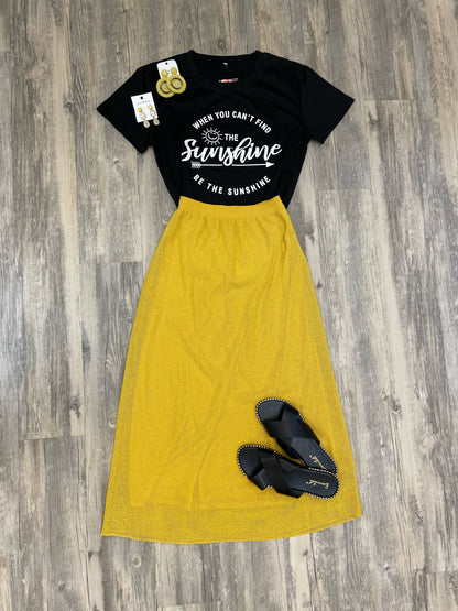 Mustard skirt