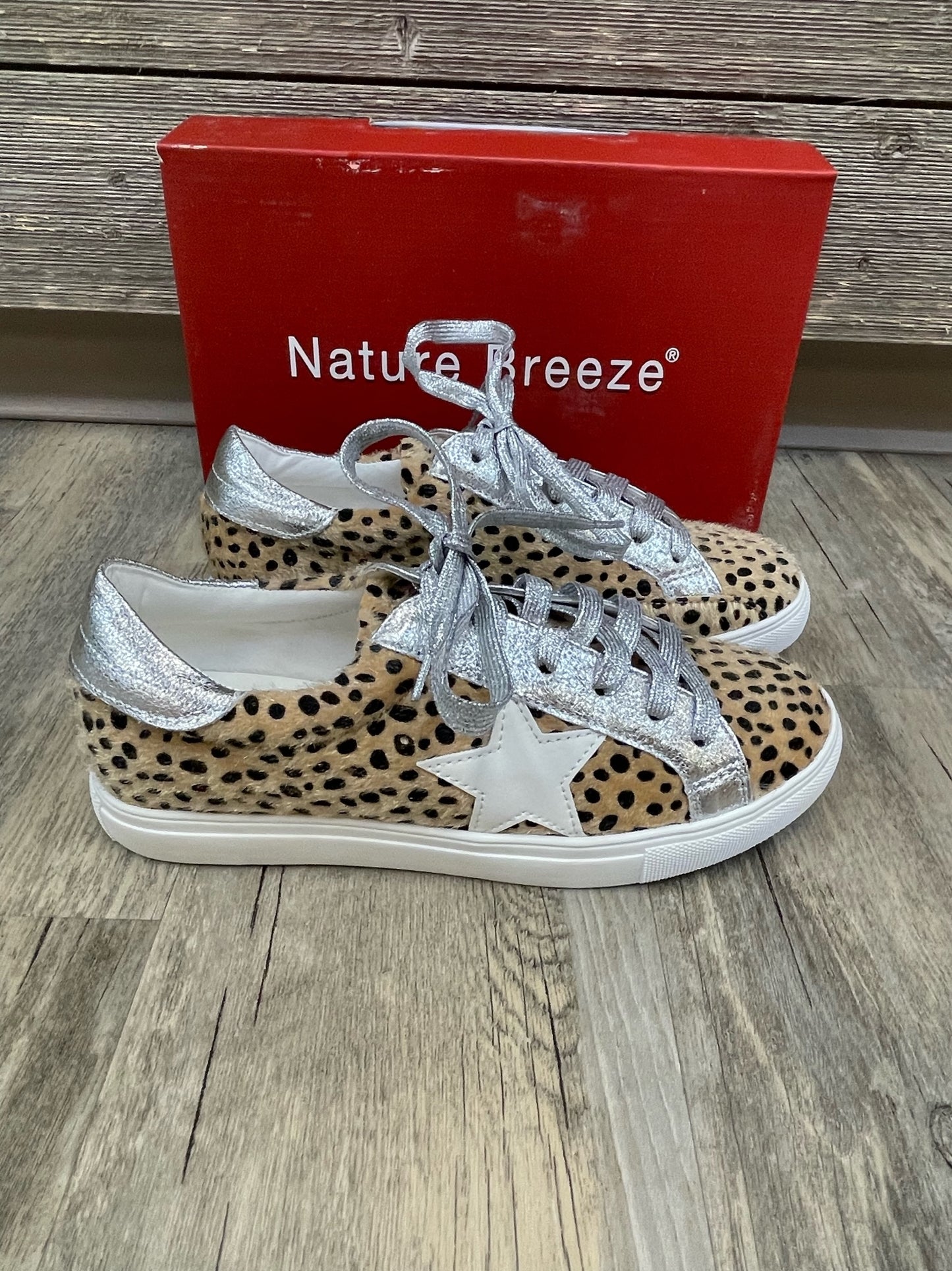 Silver Cheetah sneakers