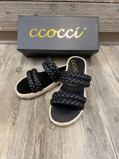 black ccocci sandals