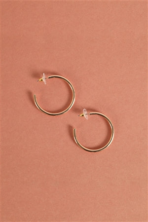 Gold hoop earrings