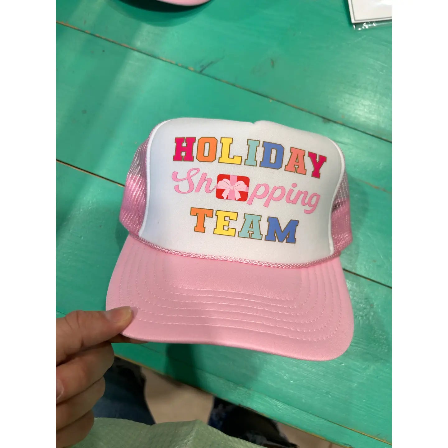 Holiday shopping cap