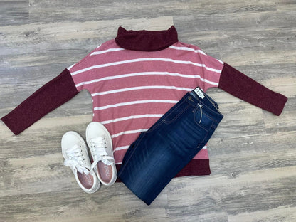 Mauve long sleeve top