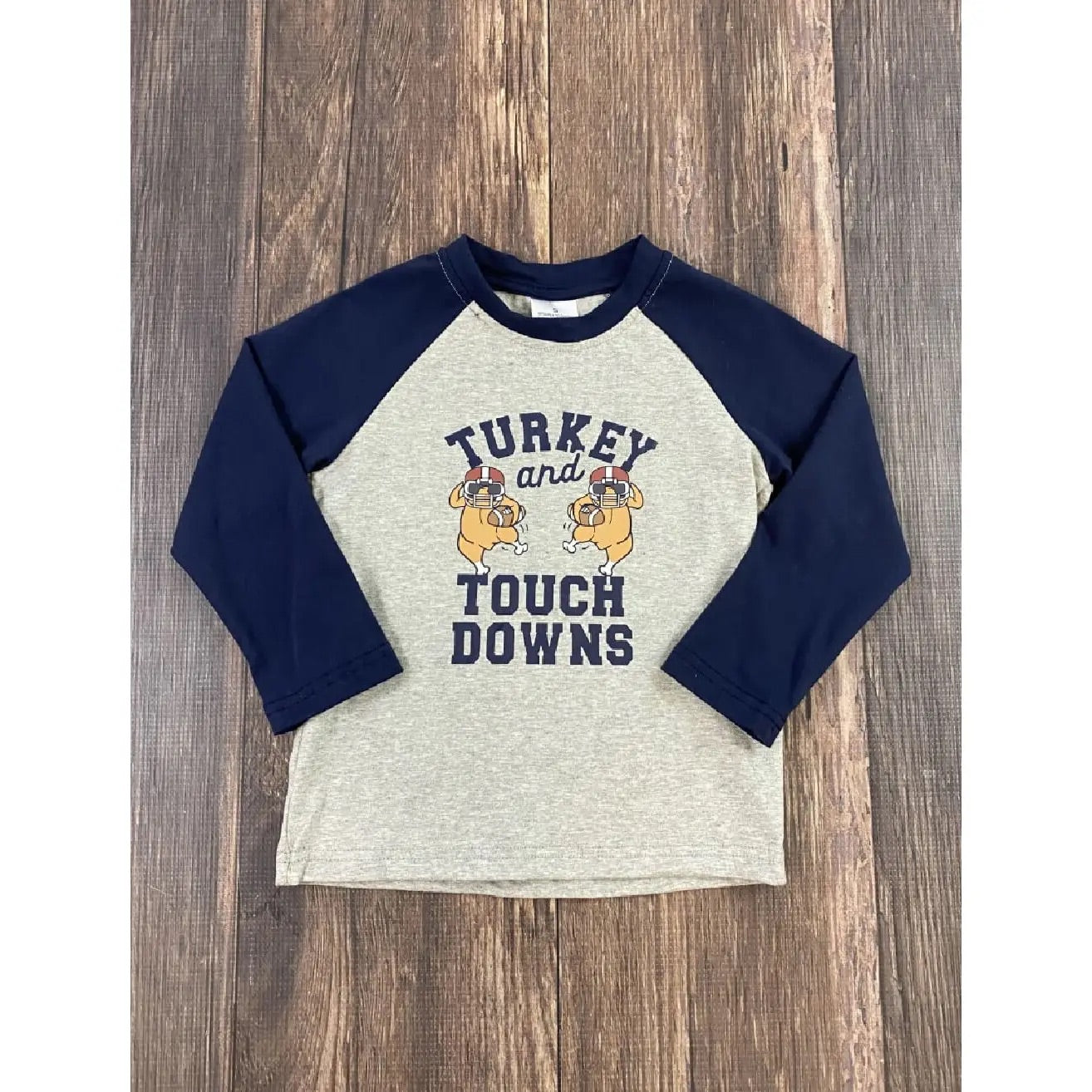 Kids Turkey & Touchdowns tee