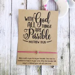 With God, All Possible Wish Bracelet