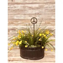 Peace Symbol Garden Plant Stake