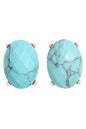 Turquoise stud earrings