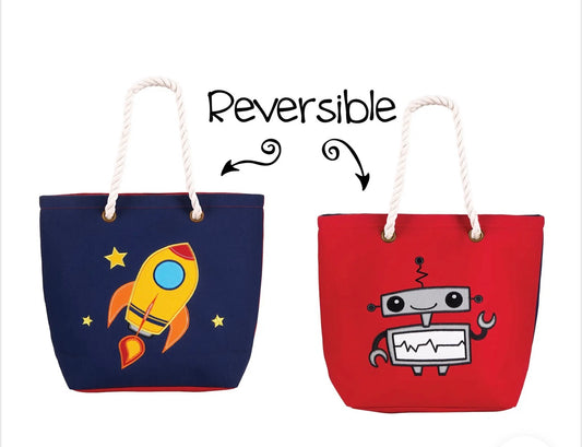 Kids tote robot/spaceship