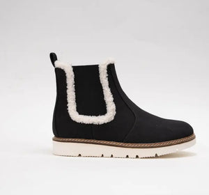 Black boots w/fur