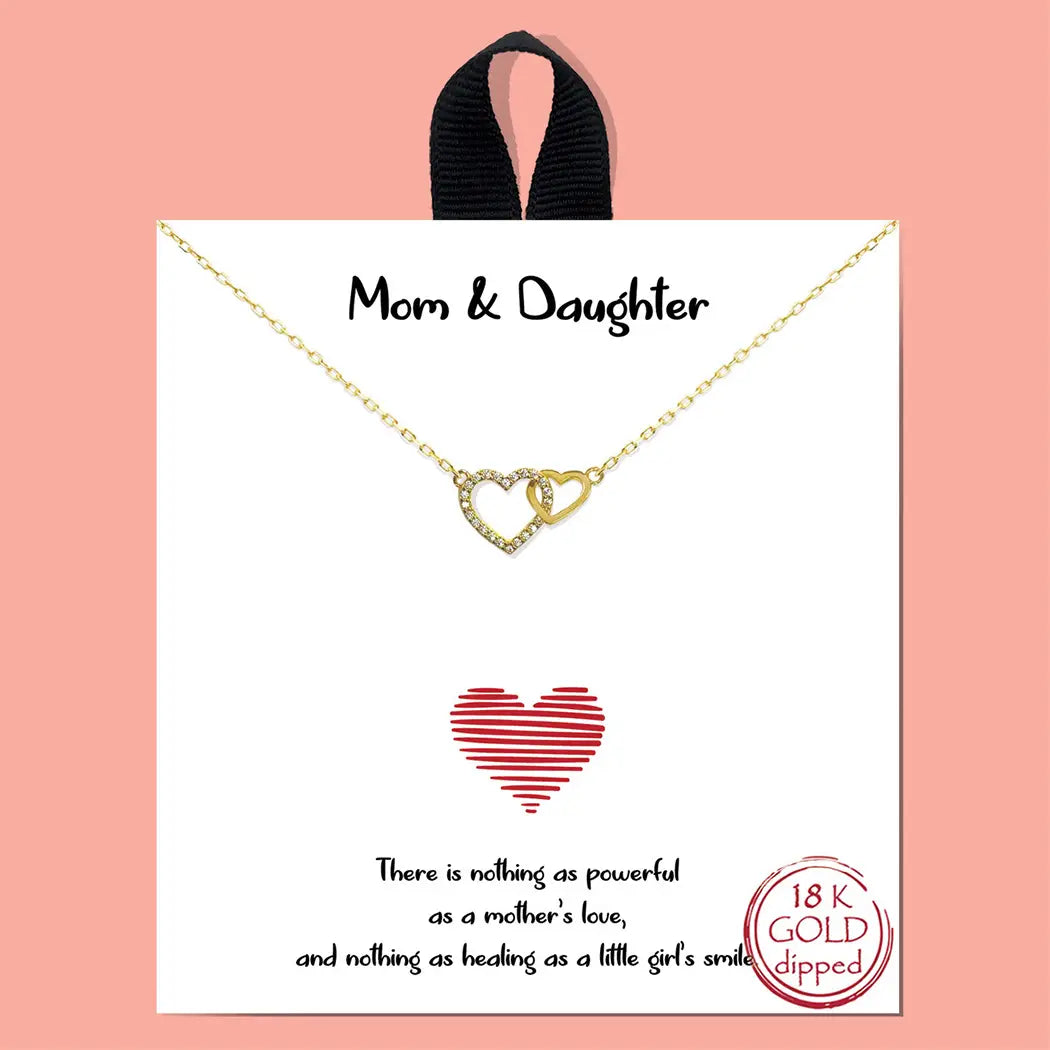 Mom & daughter necklace