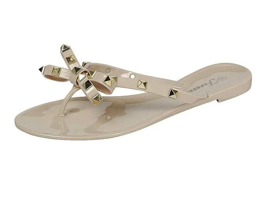 Womens Nude jelly sandals