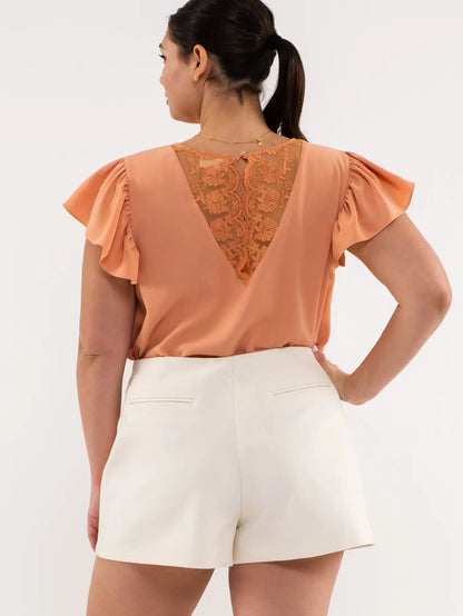 Plus size peach top