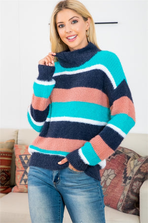 Blue & Navy striped sweater