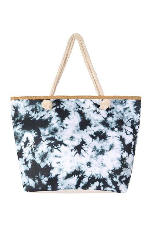 Black Tie Dye Tote