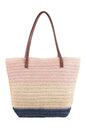 Three tone crochet tote bag