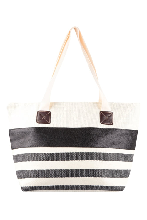 Sparkle stripe tote