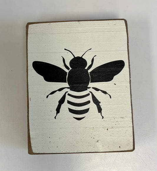 bumble bee wood block